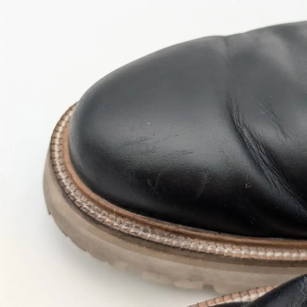 Cole Haan American Classic Waterproof Plain Toe Boot Mens Black Sz US7.5M EU40.5
